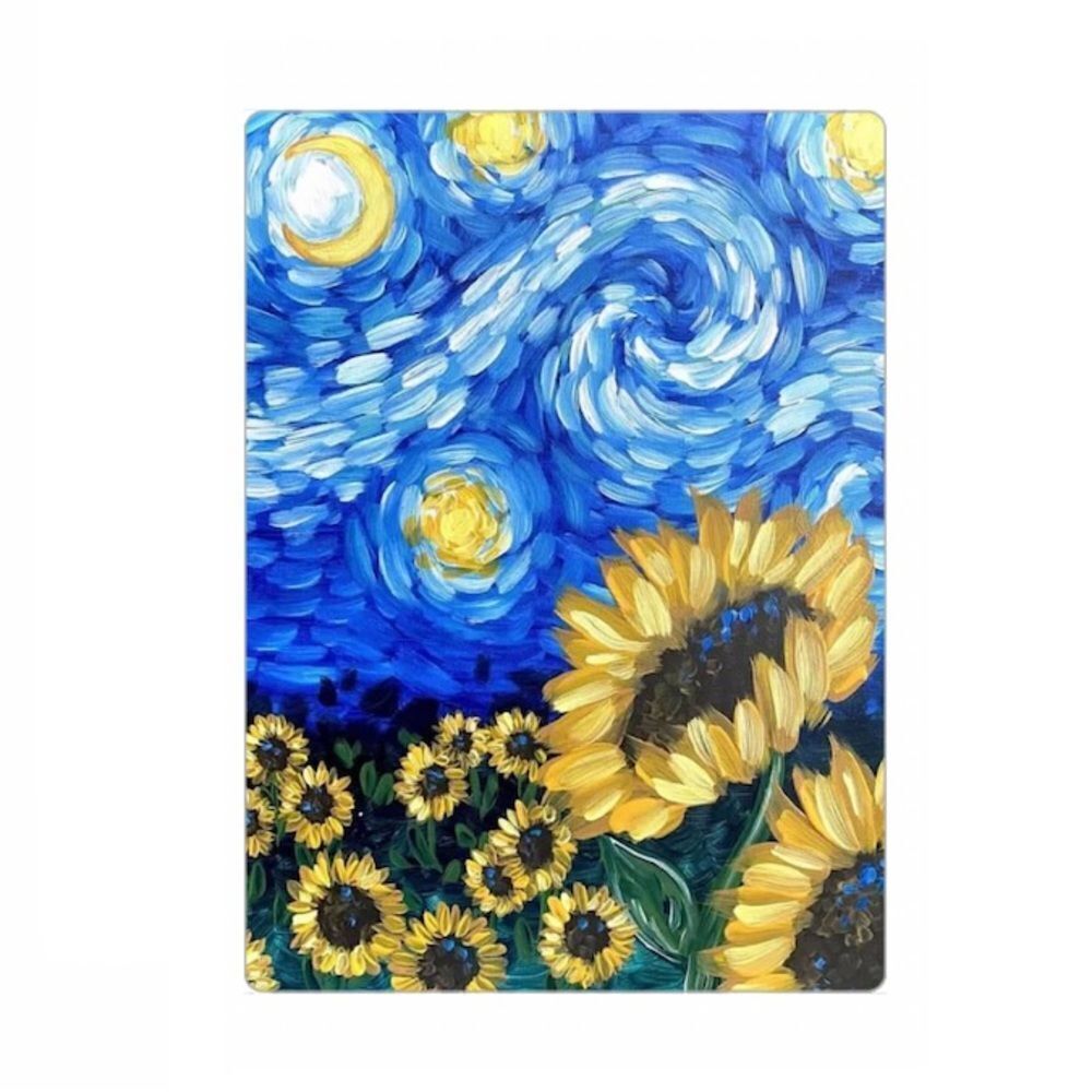 Van Gogh Starry Night Sunflowers 🌻 Magnet